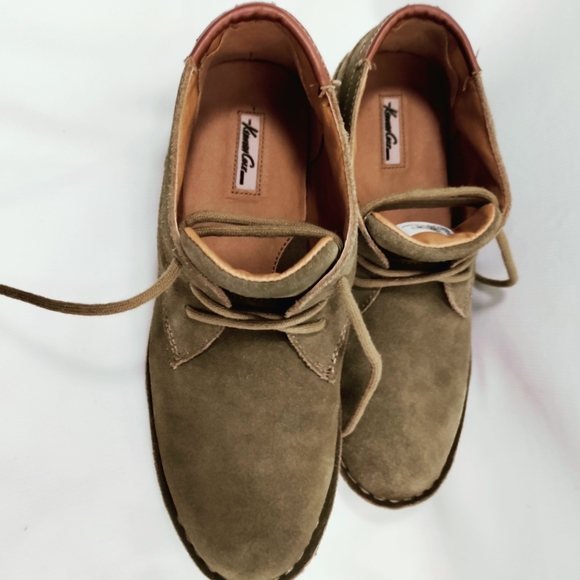 Kenneth Cole New York Real Deal Tan Suede Kids Chukka Boot Size 4.5 - Picture 2 of 8